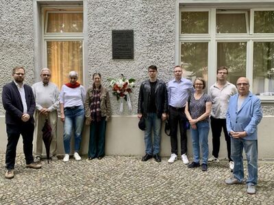 Gedenkveranstaltung in der Hufelandstraße